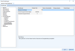 Zwangsschichtende nach maximaler Schichtdauer
