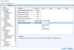 Auswahl Schichtabschlussbelege