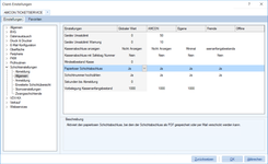 ClientEinstellungen: DigitalerSchichtabschluss