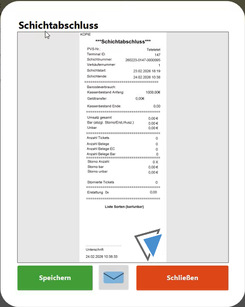 Digitaler Schichtabschluss