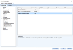 Client-Einstellungen: Zwangsschichtende