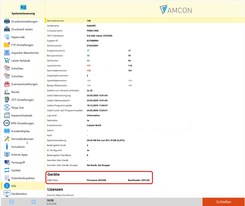 Systemsteuerung-Info: GEBE-Firmware