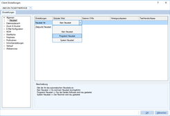 Client-Einstellungen: Automatischer Neustart